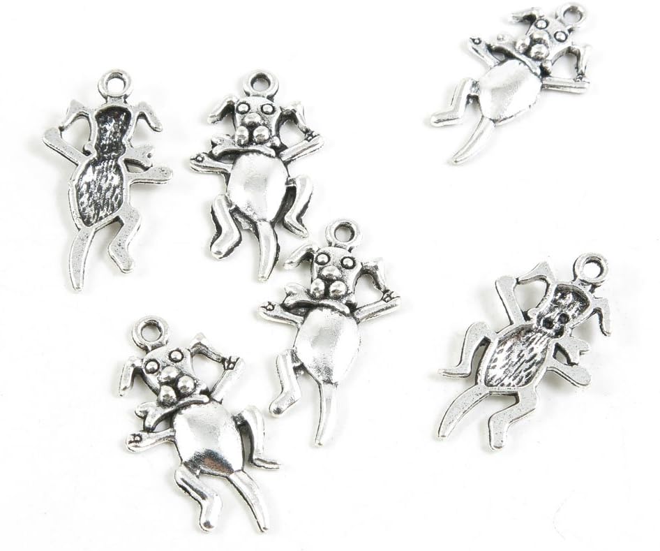 Antique Silver Tone Jewelry Making Charms Pendant Findings Craft Supplies Bulk Lots Arts C7GG7 Pet Dog Puppy