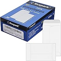 Vista 20 de 500 sobres para monedas #7, sobres de papel kraft marrón de 3.5 x 6.5 pulgadas, sobres clásicos de piezas pequeñas con solapa engomada autoadhesiva