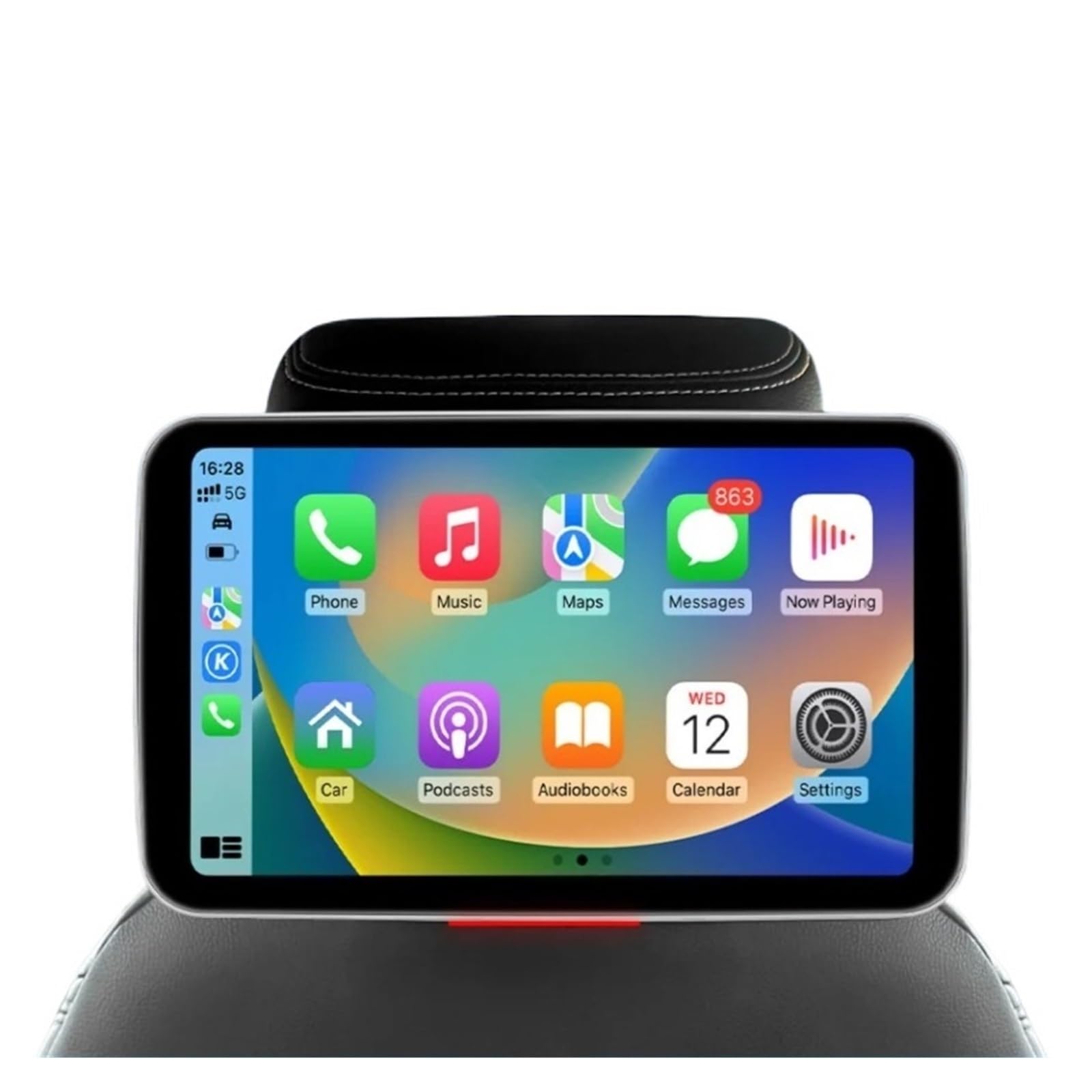 Monitor De Coche 4G Pantallas Reposacabezas Pantalla TV del Asiento Trasero Reproductor Video En Línea CarPlay/Auto WiFi FáCil Instalación para Viajes(1Unit (4G Version))