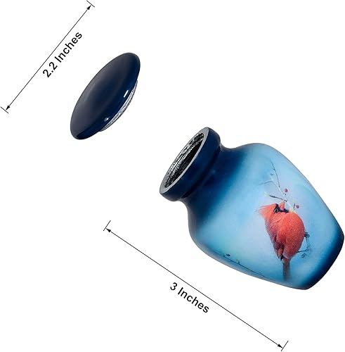 Miniatura 33 de SMARA Urna de cremación de recuerdo pequeña con funda de terciopelo Elige entre colores únicos Encantadora ficha de metal para cenizas humanas