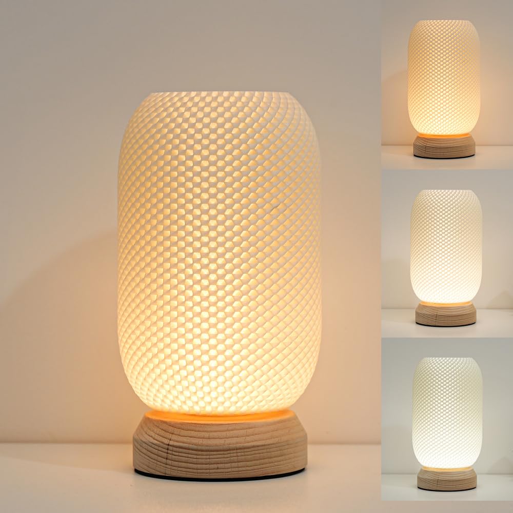 ANLAIBO Bedside Table Lamp for Bedroom, 3-Color Temperature Dimmable Lamp,Bedroom Bedside Night Light, Small Table Lamps for Living Room,bedside lamp,desk lamp,bedside lamps Unique House warmging Gift
