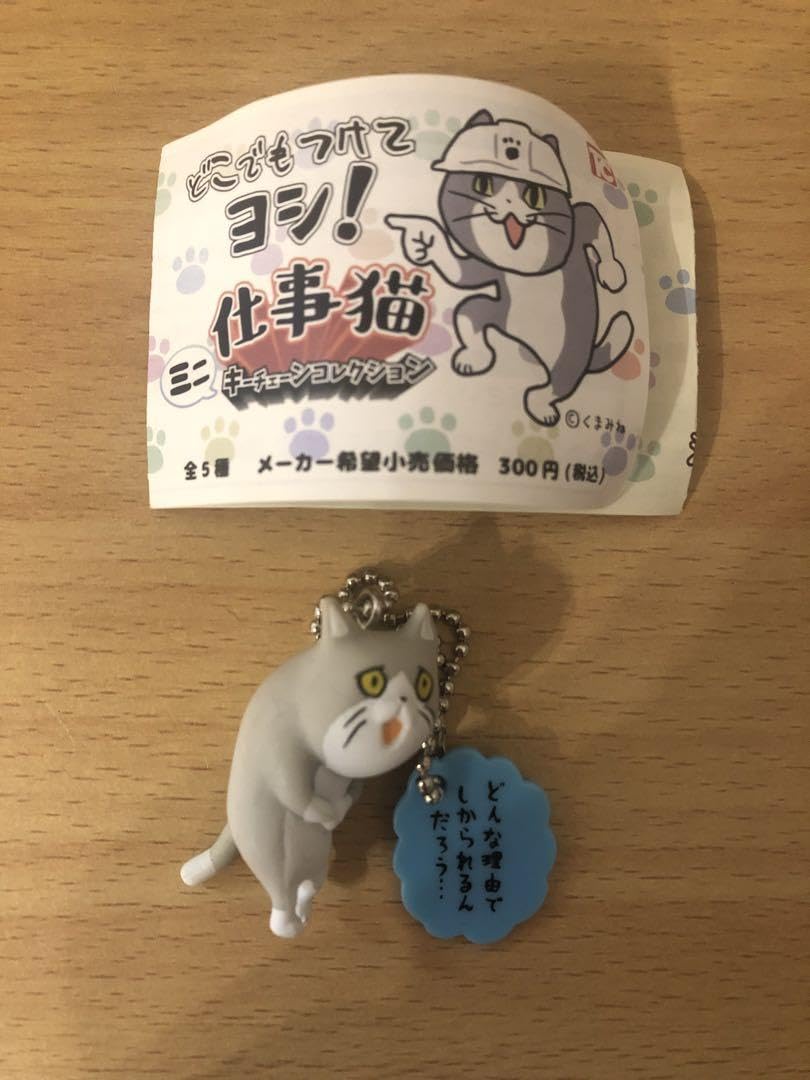 Amazon.co.jp: 現場ネコ これから叱られるネコ キーホルダー : おもちゃ
