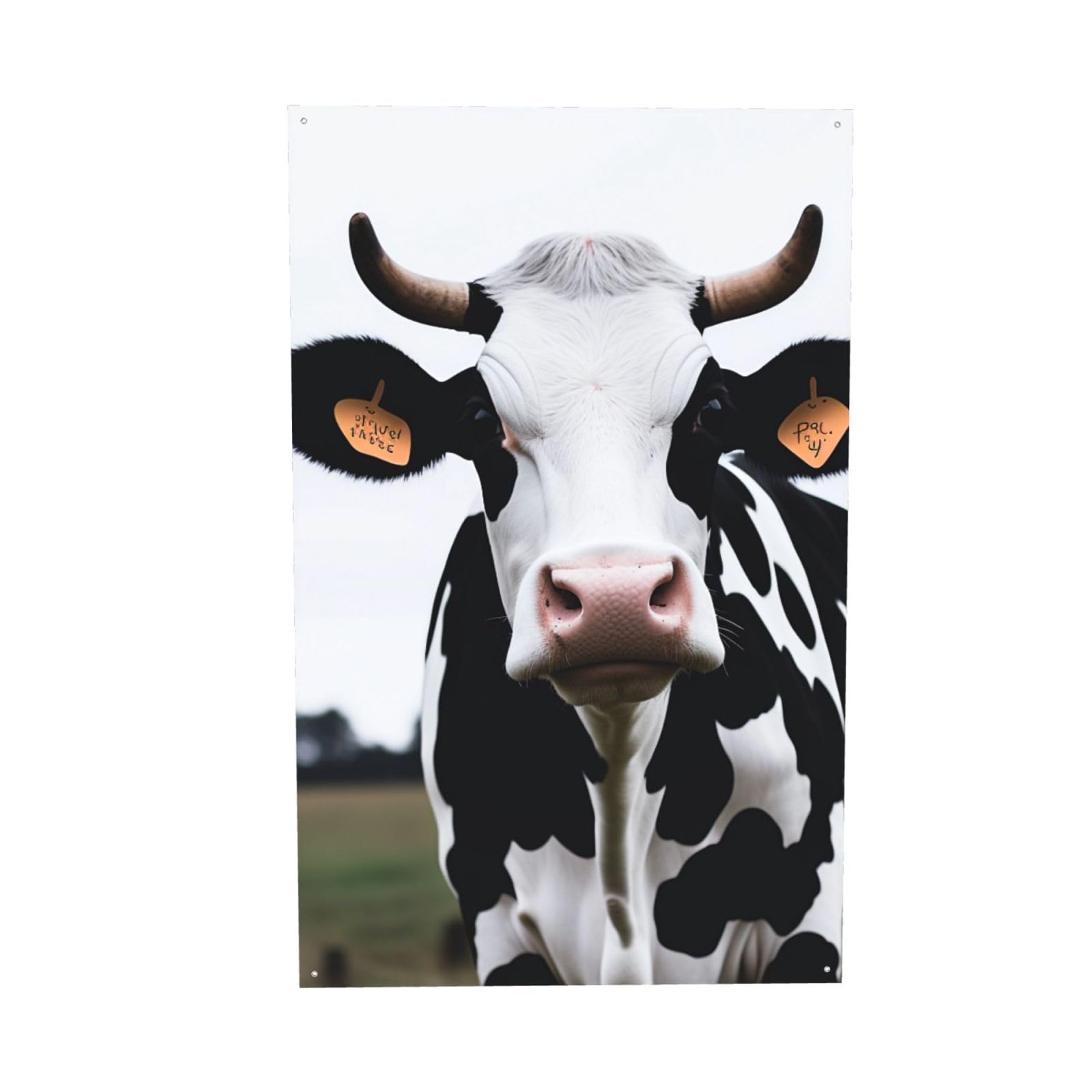Toile de fond festive vache laitière grand drapeau mural de 1,2x1,8m