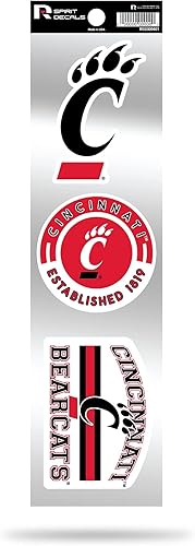 Vista 34 de Rico Industries NCAA - Juego de calcomanías retro de 3 piezas