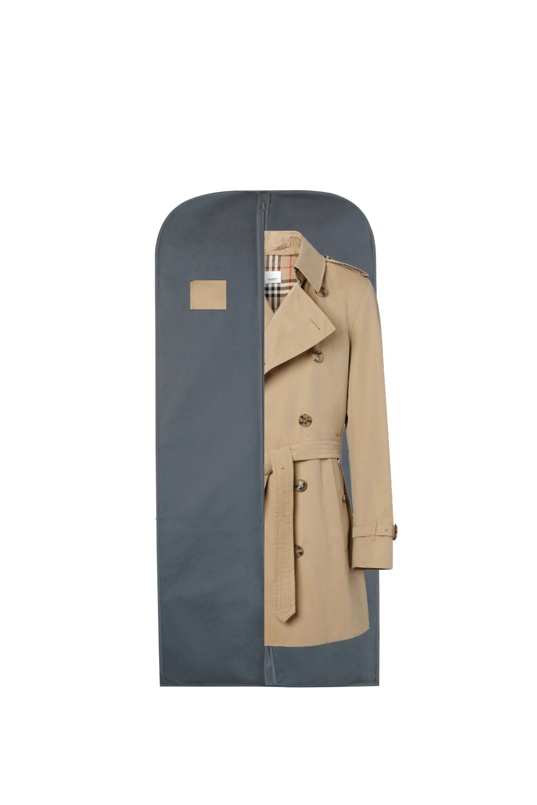 Wedcova Men's Grey Uk 54Inch(137Cm) Suit Bags Coat Jacket Tail Coat Bag For Wo Clothes Covers Protector Bags Suit Covers Gart Bags (1, )