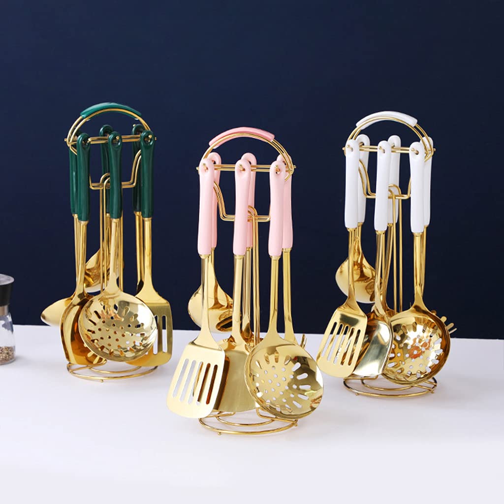Nordic Küchenhelfer-Set, Edelstahl, Kochlöffel, Spatel, Schaufel, 7-teilig