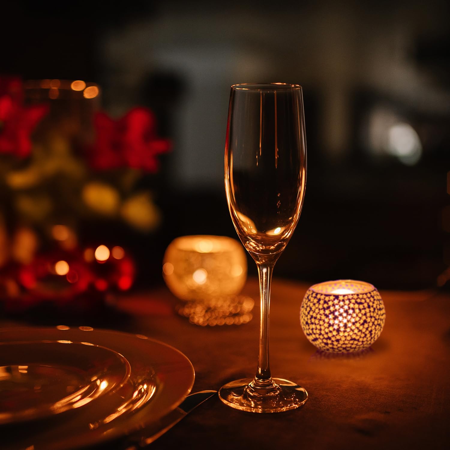 SECURIT - Set de Velas LED Recargables Amsterdam - Inalámbricas | Magnéticas - Bares, Cafés, Restaurantes - Blanco Cálido - 12 Velas, Mando a Distancia, Base, Cable de Carga Incluidos