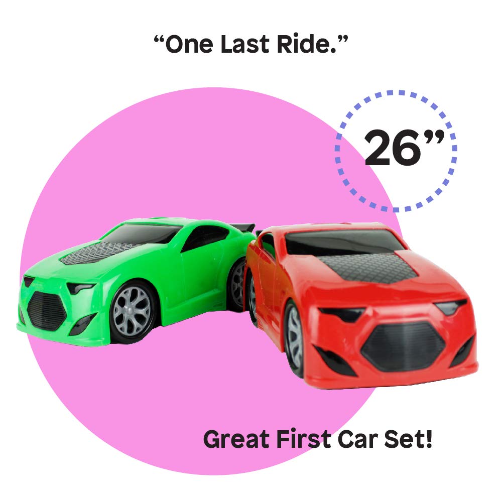 Boley Big Rig Truck Hauler Trailer with 2 Race Cars Truck Carrier Toy