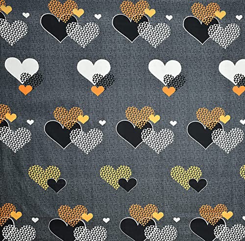 Image of Prime Collection 180 TC Cotton-Blend Single Size(90x60) Inch 1 Bedsheet with 1 Pillow Covers Single Bedsheet for Single Bed (Paris Grey)