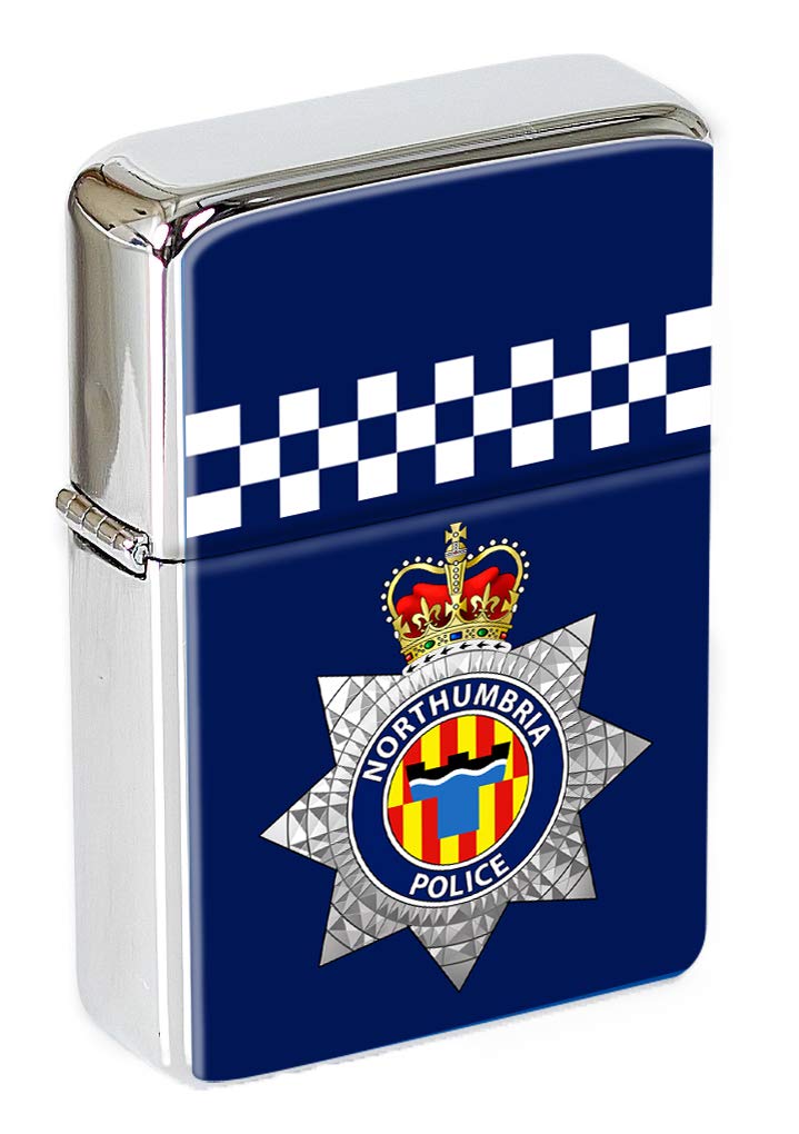 Uk Giftshop Silver Northumbria Police Flip Top Lighter
