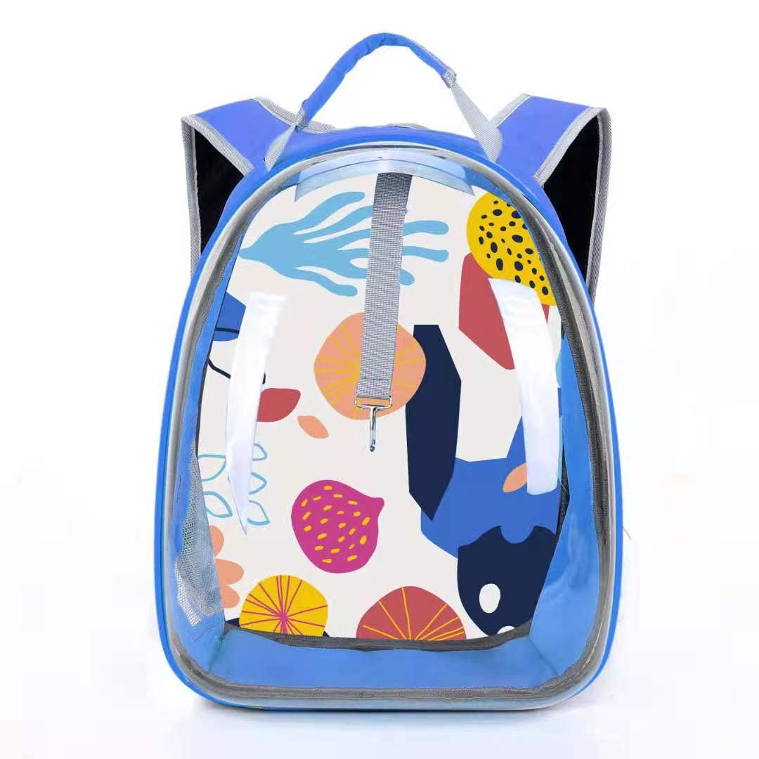 Petcrux Pet Transparent Cat/Pet Bag Pet Carrier Backpack Puppy Kitty Breathable Carriers for Travel (Plain Printed Transparent, Blue Seabed) (B09K5MDBLP) Amazon Price History, Amazon Price Tracker