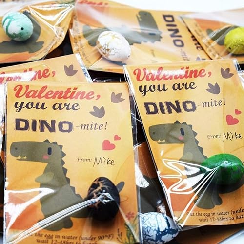 Miniatura 2 de asumoyo 24 tarjetas de intercambio de huevos de dinosaurio para niños, tarjetas de intercambio de huevos de dinosaurio para niños, tarjetas de día