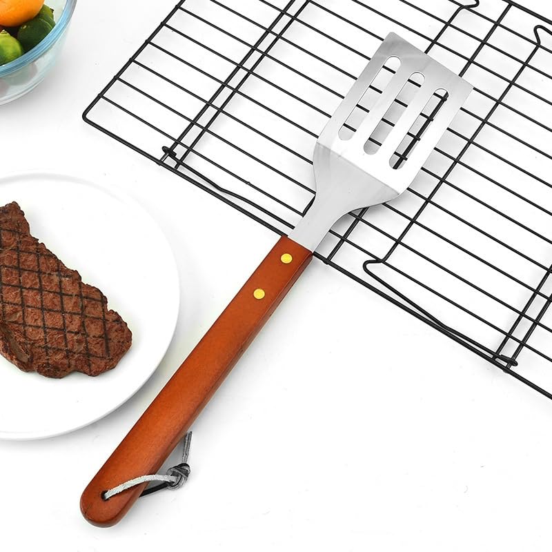 BBQ Tool Combination Set Stainless Steel Portable Carrying Case BBQ 18 Piece BBQ Set