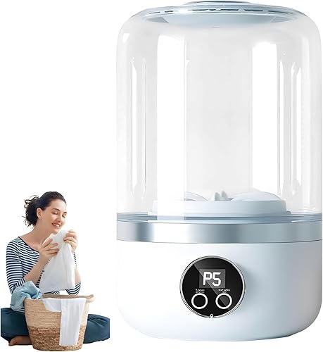 Lavadora portátil, mini lavadoras inalámbricas, lavadora de ropa interior de 1.2 L, taza de lavandería portátil para el hogar, apartamento,