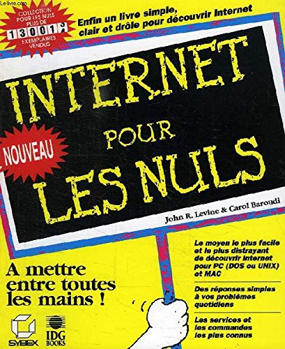Internet pour les nuls [French] 2736112989 Book Cover