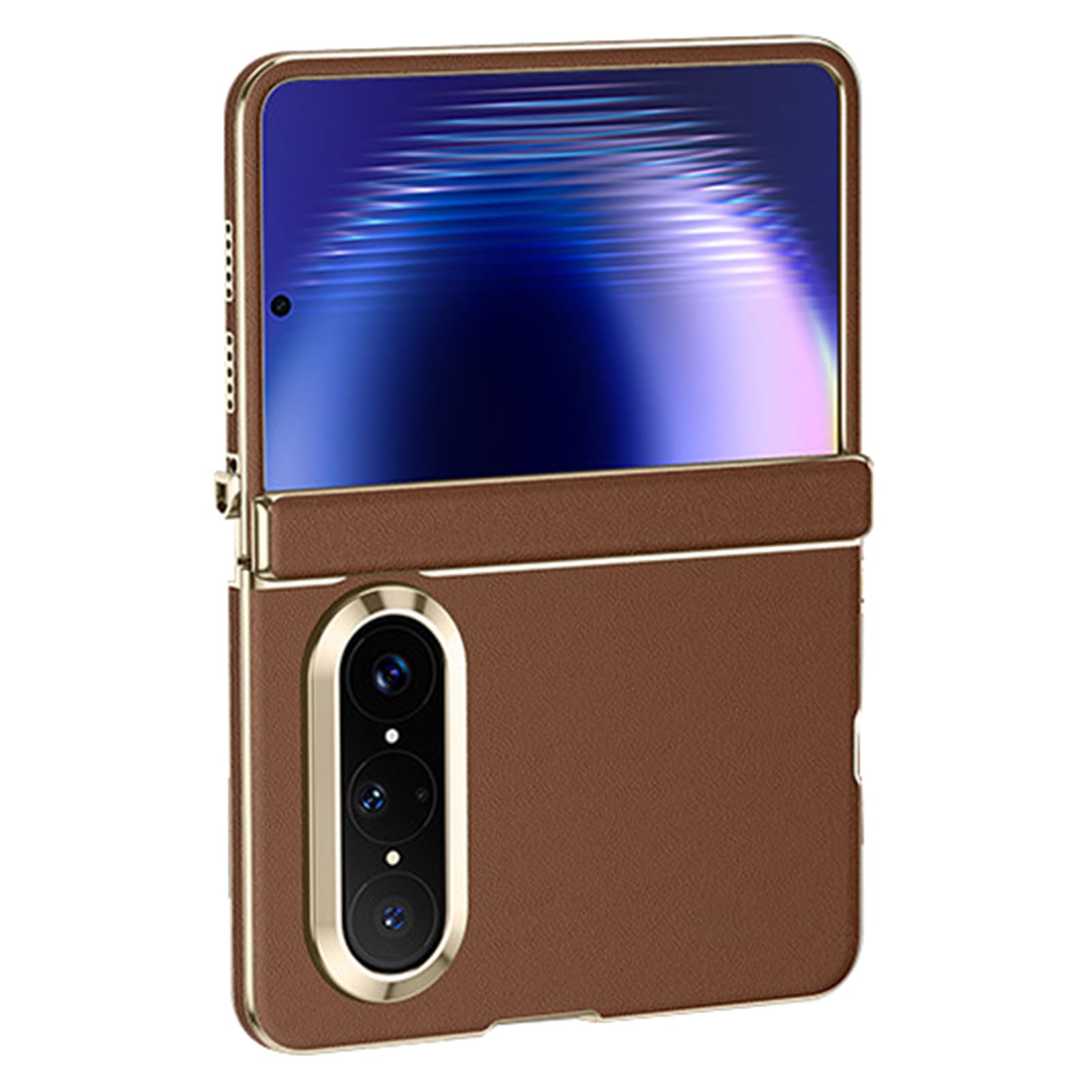 Coque Huawei Pura X Max antichoc ultra-fin et protection charnière laiton