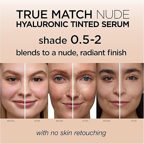 Miniatura 3 de LOreal Paris True Match Nude Hyaluronic Tinted Serum - El primer suero tintado con 1 de ácido hialurónico La piel al instante se ve más brillante
