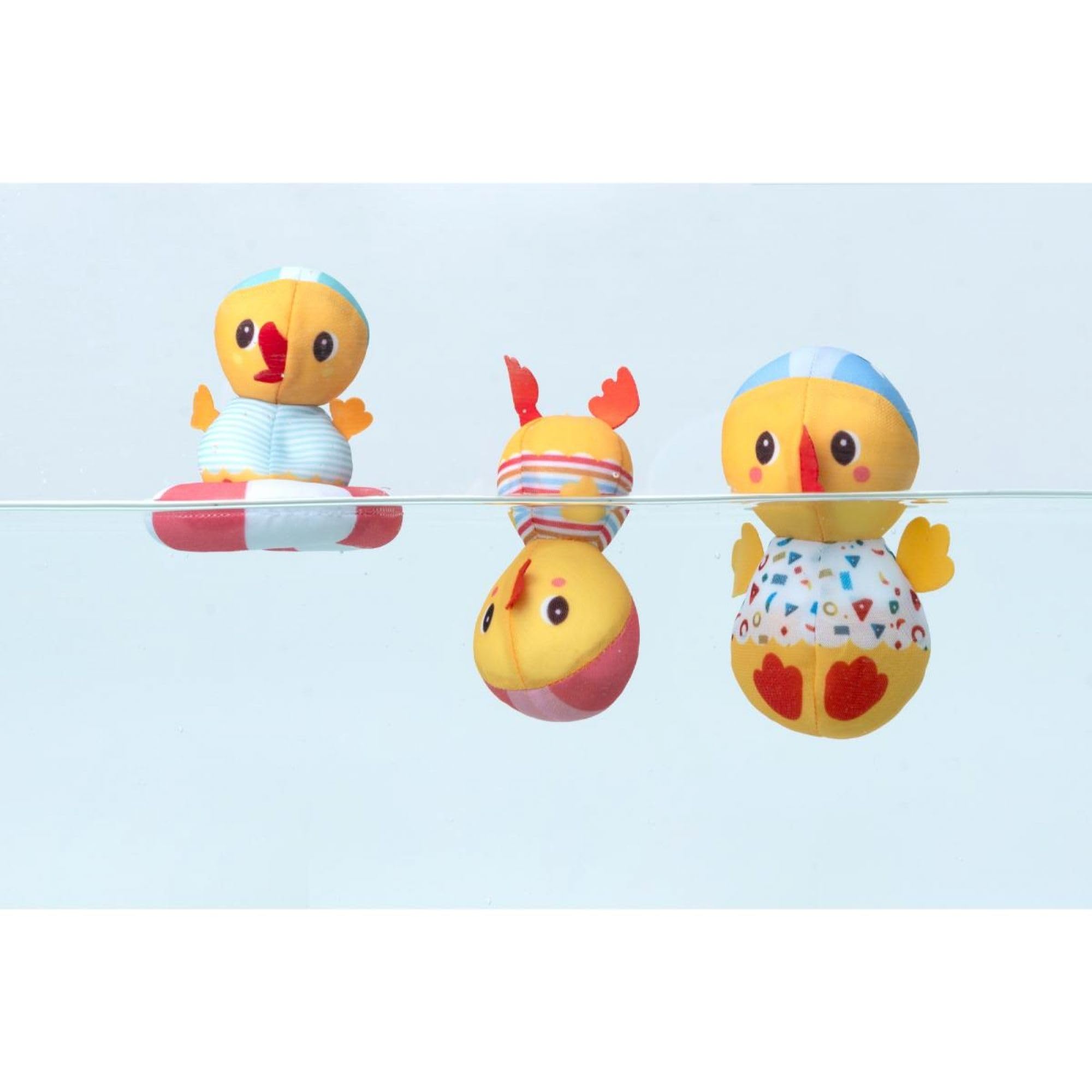 LILLIPUTIENS, Children's Bath Toys Ducks, Mother Duck and Two Ducklings, Fun for Bath and Pool - Image 4