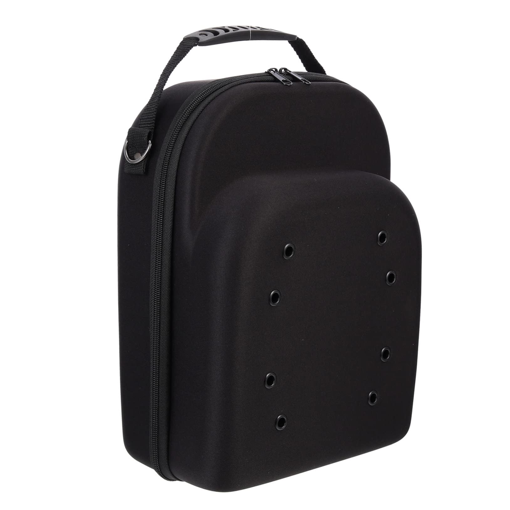Caja para Sombreros de Viaje de Eva Negro Diseño Transpirable y Cremallera Suave, Estuche Protector Adecuado para Transportar Gorras de Béisbol