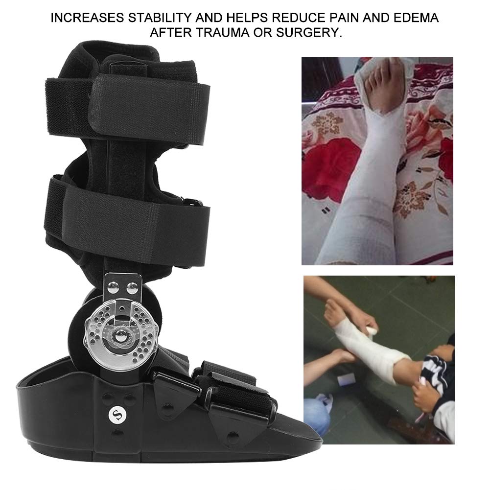 Soporte para bota para fractura de tobillo, soporte y bota protectora para fracturas en el pie de la pierna, cirugía posterior al ligamento y tendón, esguinces de tobillo y reparaciones de Aquiles
