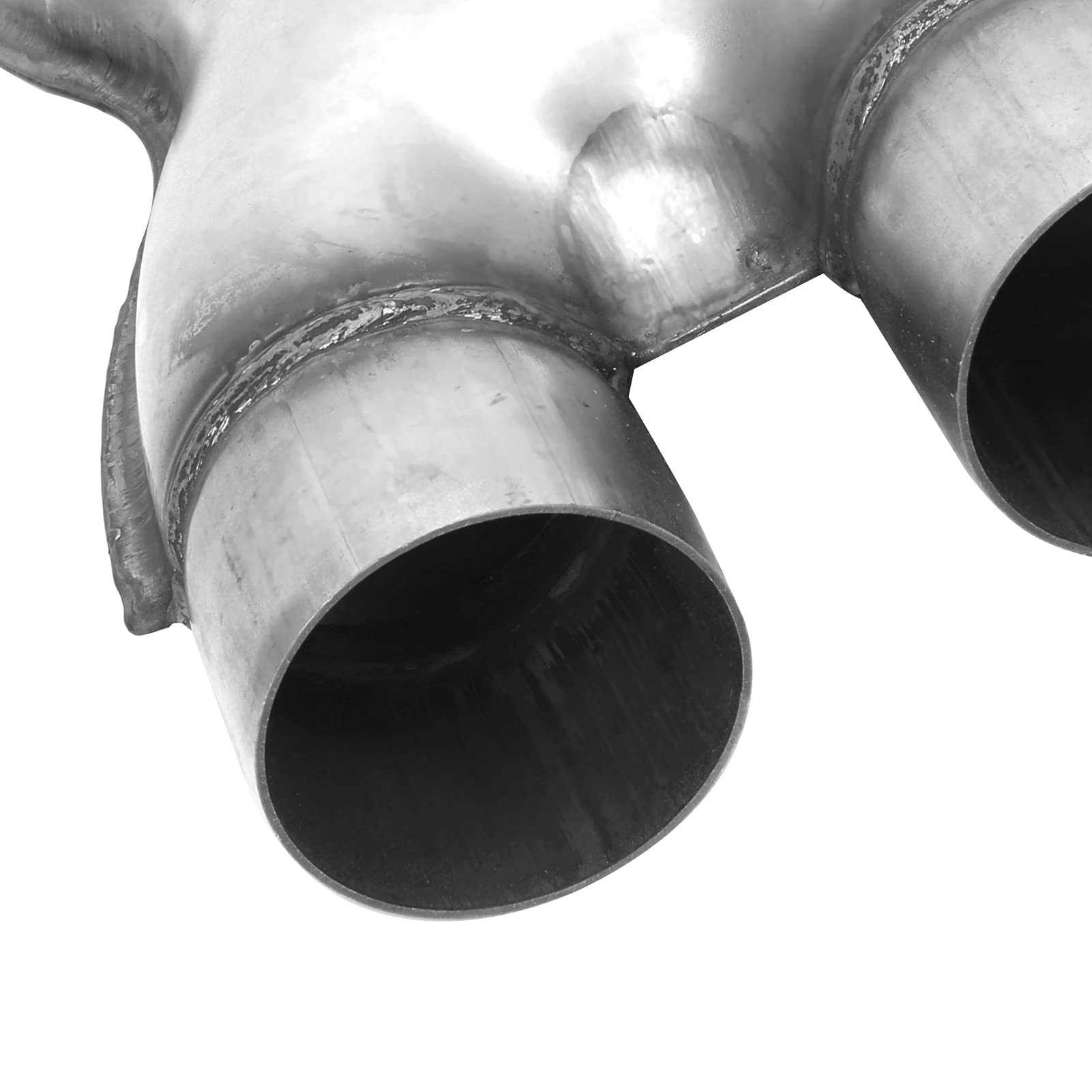Tubo de Ese X, Punta de Ese Universal de Salida de Entrada Doble de Acero Inoxidable de 2,5 Pulgadas Universal
