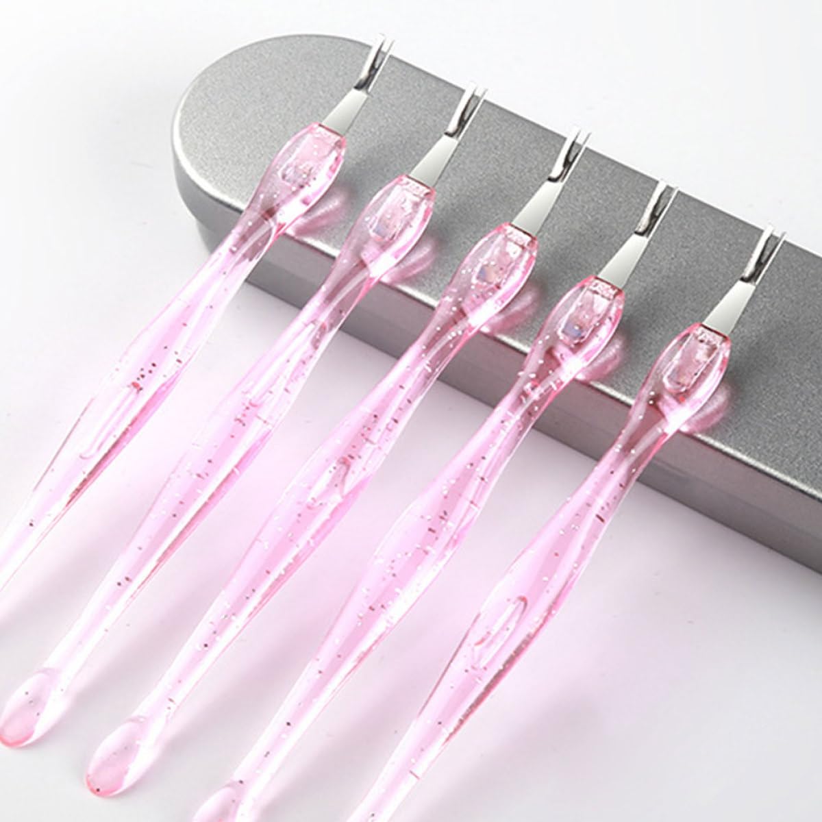 Generic 10pcs Multifunctional Nail Art Tools Cuticle Pushers Dead Skin Removers Cuticle Peeler Scrapers Nail Care Kit for Professional Manicure and Pedicure Use