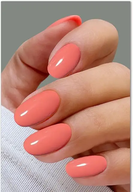 JMEOWIO Orange Red Nail Foil UV Gel Stickers - Gel Stickers Nagels
