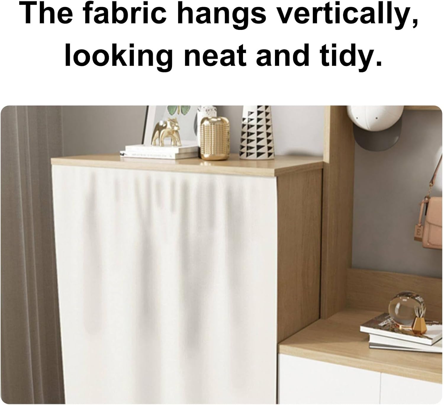 Dustproof Curtains, Self-Adhesive Door Blinds, Suitable for Shoe Cabinets, Bookshelves, and Dining Room Cabinets