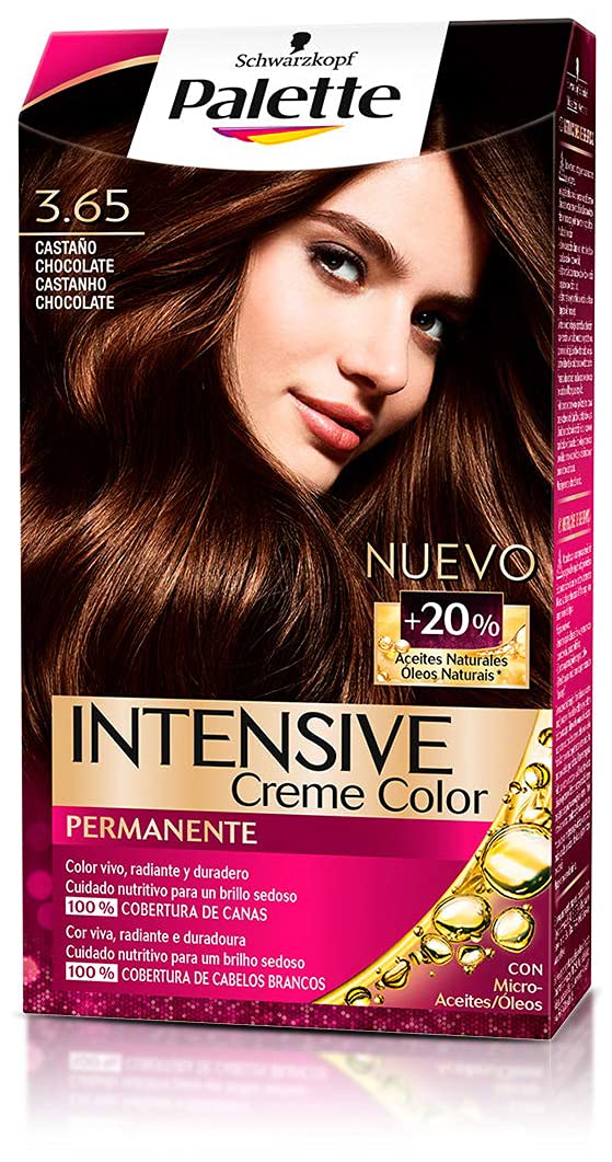 Palette Intense - Tono 3.65 Castaño Medio Chocolate - Coloración Permanente - Schwarzkopf