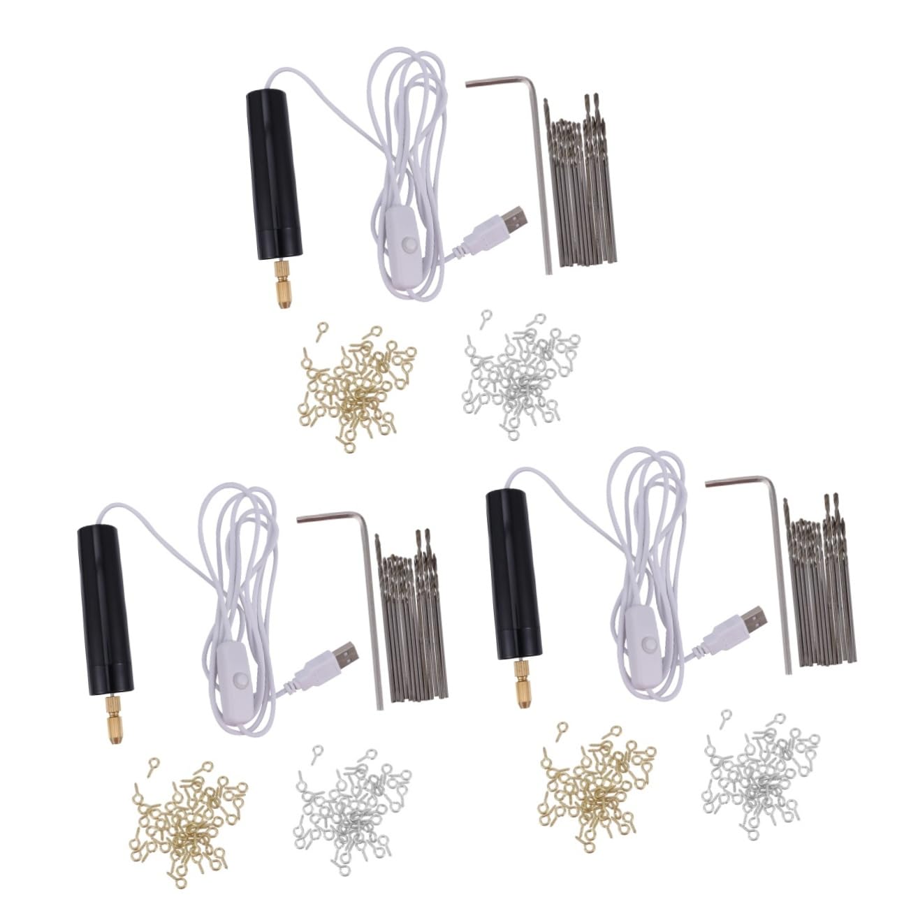 jojofuny 345 Piezas taladro eléctrico herramientas inalámbricas brocas herramienta multifunción joyas taladro manual minitaladro electrico taladros electricos portatiles