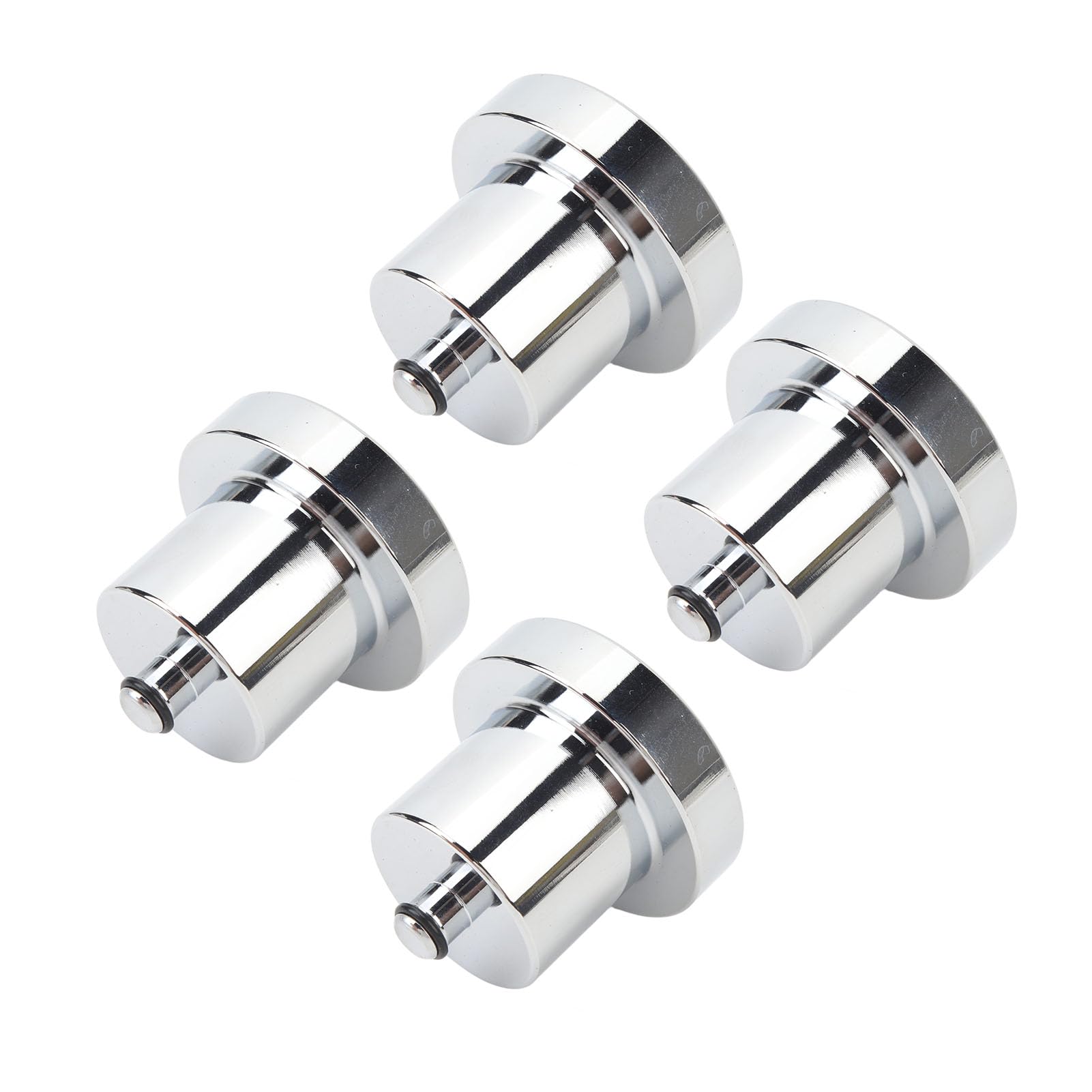 Nutriess Lifting Jack Pad Adapter Aluminium Alloy Lift Point Jack Pucks 4 Pcs Silvery for Rivian R1T R1S