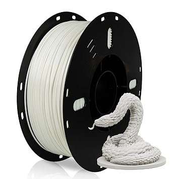 VOXELAB PLA 3D Printer Filament, Dimensional Accuracy +/- 0.02 mm, 1kg Spool (2.2lbs) ,1.75 mm , Fit Most FDM Printer,White