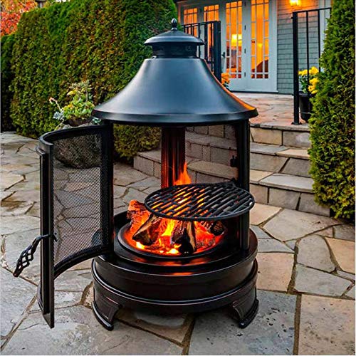 Amazon.co.jp: OUTDOOR FIRE COOKING PIT ファイヤー ピット 調理用 