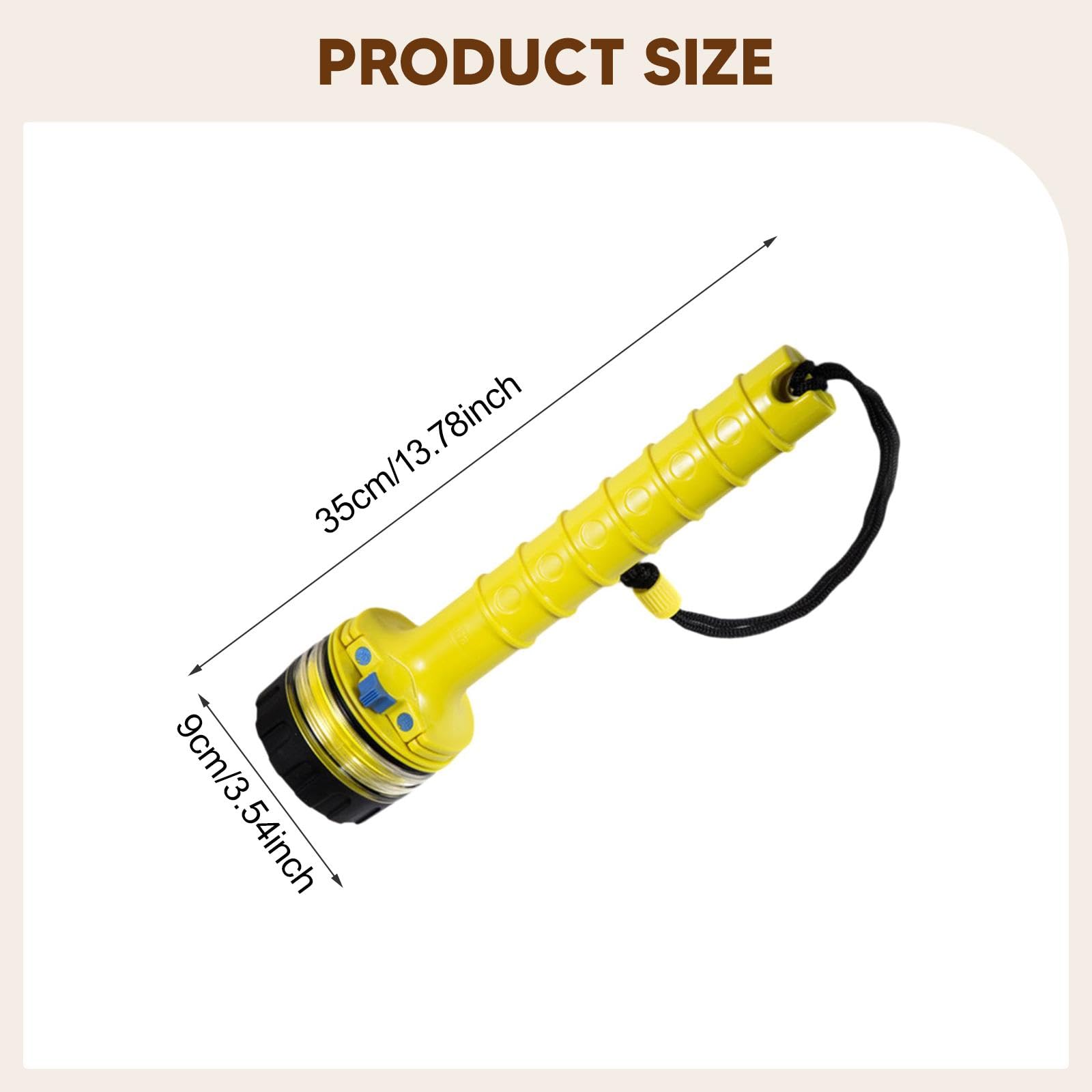 predolo Linterna Buceo, luz subacuática Brillante Emergencia para, Camping, Escalada, Snorkel, luz Exterior, Linterna Buceo