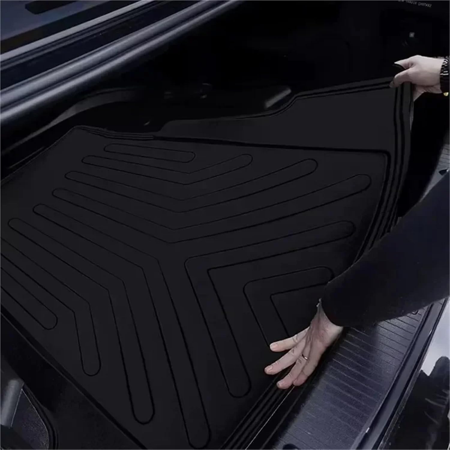 Rear Trunk Mat Compatible with Suzuki SX4 S-Cross Crossover JY 2014~2022 TPE Waterproof Anti-Scratch Carpet Panel Liner Pad Tray Auto Parts