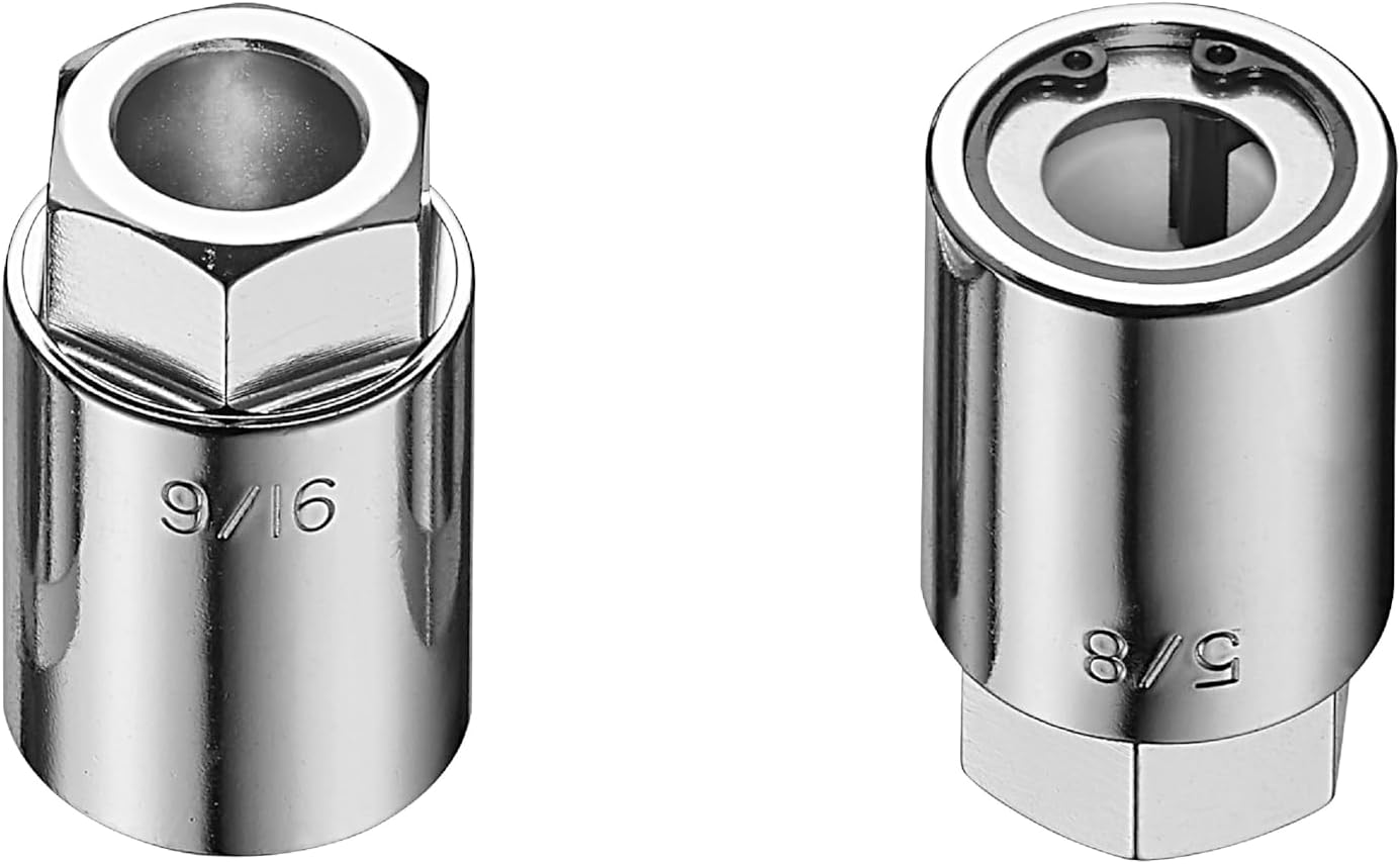 7PCS Stud Remover Tool Set, SAE Stud Removal Socket Set - 5/8", 9/16" 1/2", 7/16" 3/8", 5/16" 1/4", Damaged Bolt and Stud Extractor