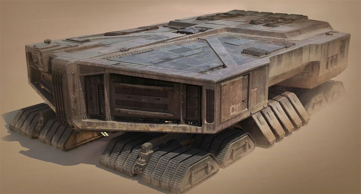 HiPlay Meng Plastic Model Kits: Spice Harvester, Glue-Free Color Separation Assembly Collectible Figures (MMS-013)