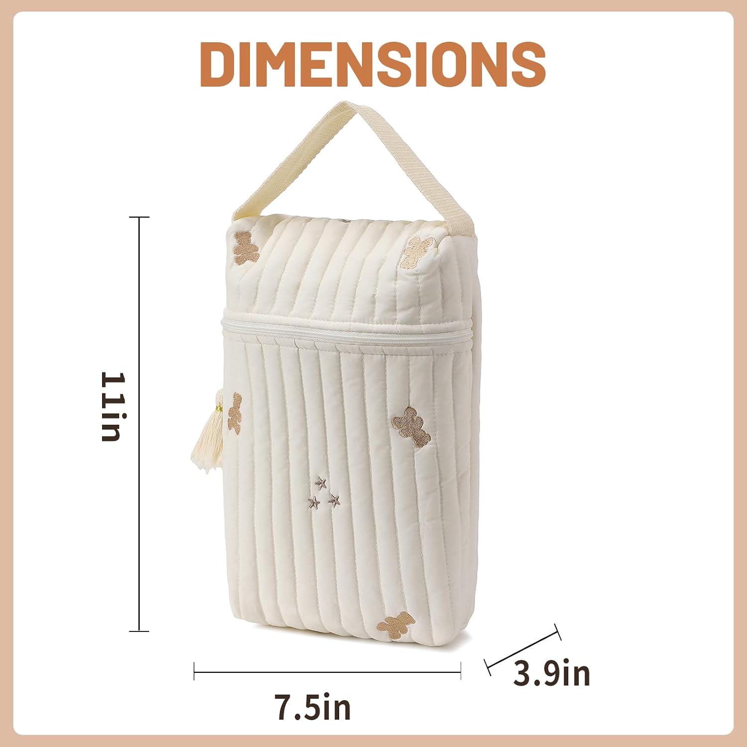 2PCS Diaper Bag Organizer Pouches | Small Baby Diaper Bag Purse Mini, Travel Organizer Bags for Women