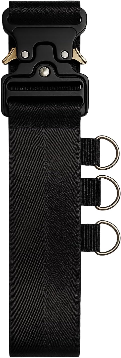 Metal Buckle Luggage Straps – Heavy Duty Tactical Tie Down Belts, 2 Pack 10ft x 2in Polyester Straps, 160kg Buckle Strength & 500kg Strap Load for Secure Travel & Cargo