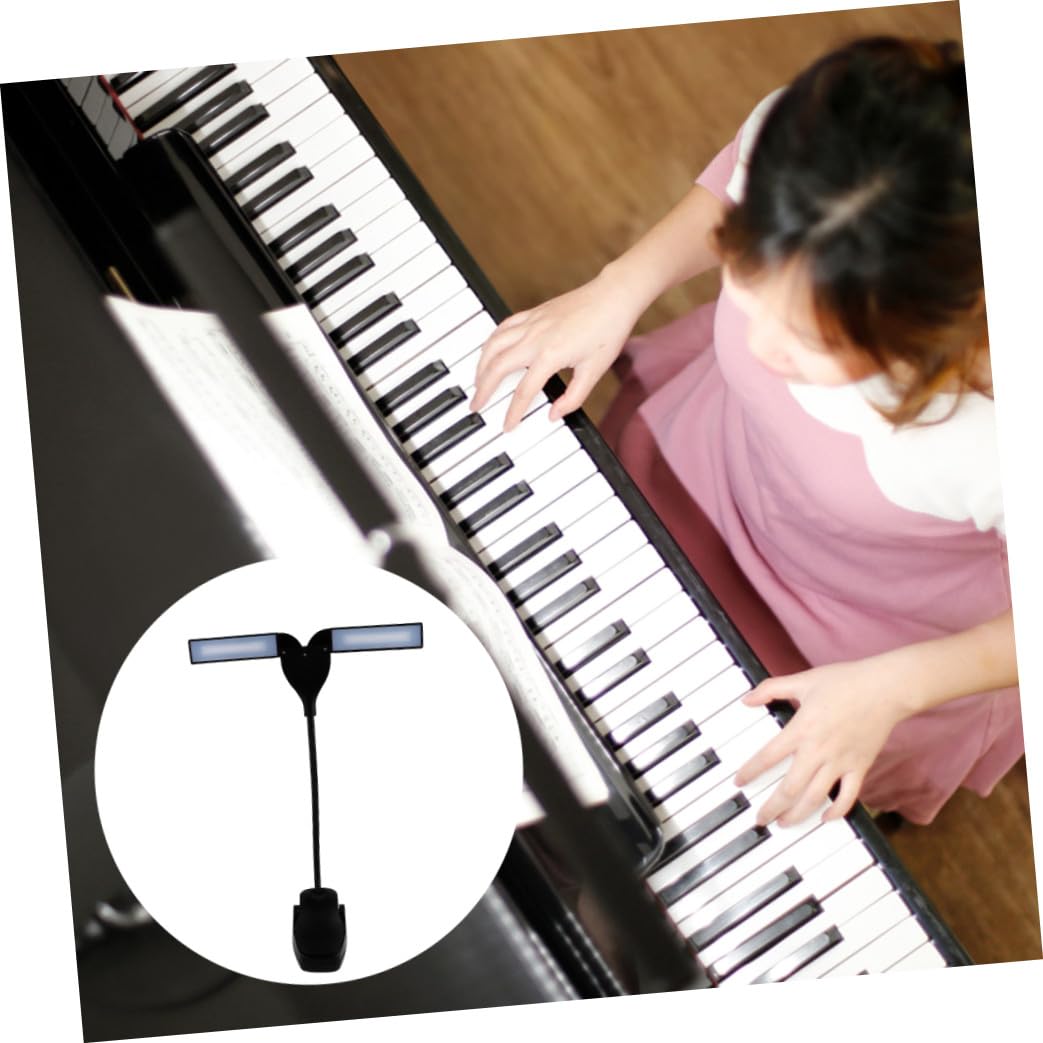 BESTonZON Lampe pour Piano LED à Pince Réglable, Protection des Yeux, Alimentation Usb, Matériau Abs, Lampe Pupitre Musique Lecture Pratique