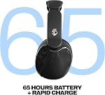 Skullcandy Hesh 540 ANC Surround-Aural Bluetooth Wireless Headset with THX Spatial Audio, Active Noise Reduction, Custom Sound, Up to 65 Hours of Battery Life, Microphone for Android iPhone - Genuine Black