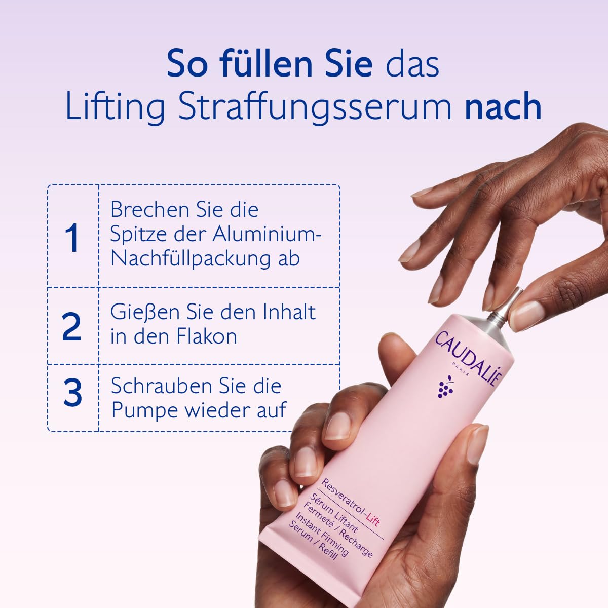 Caudalie Resveratrol-Lift Lifting Straffungsserum Nachfüllpackung, 30ml