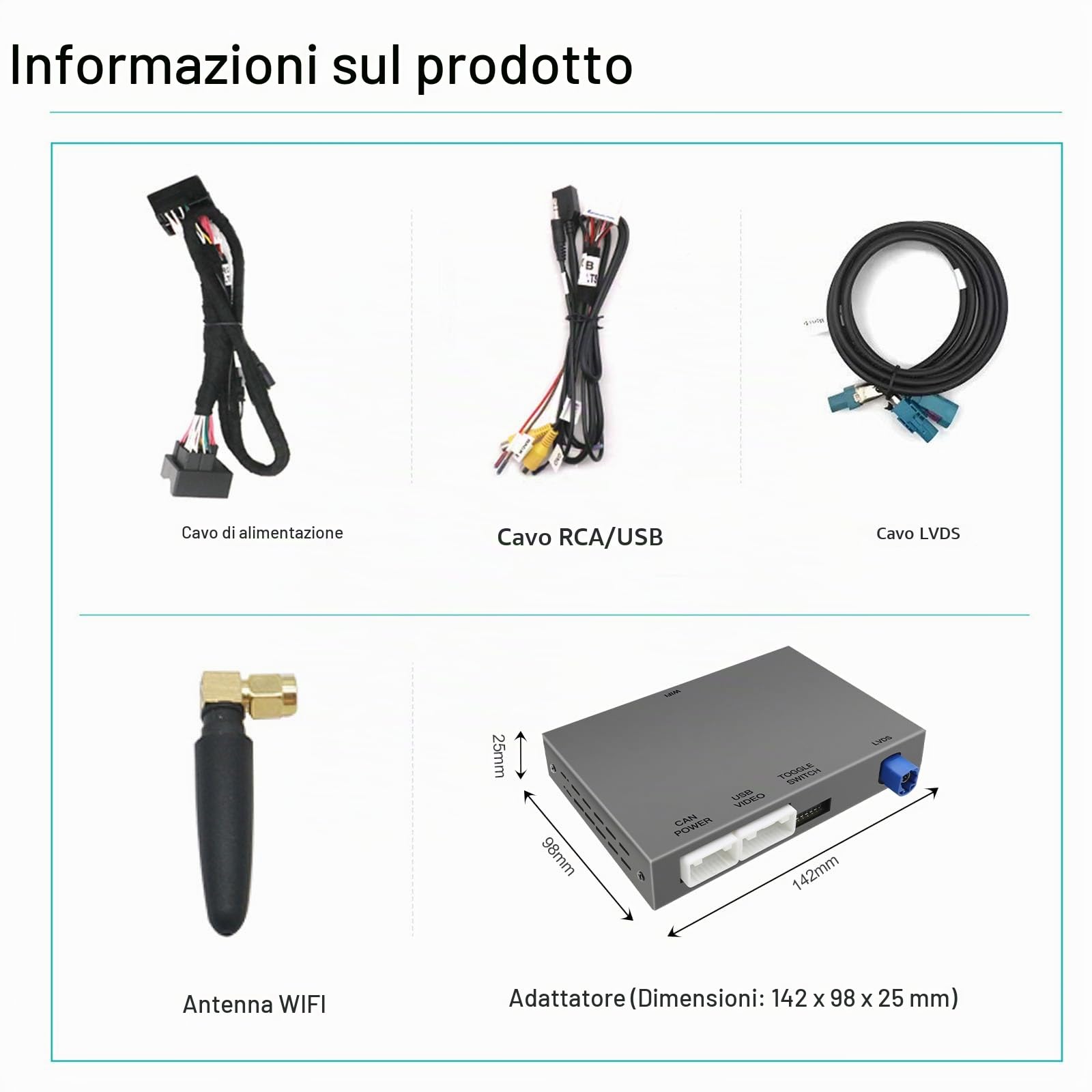 Modulo auto senza fili Carplay Android per Volkswagen Skoda Octavia Golf7 Polo Passatwith Seat Leon GTI MIB/MIB2 System, supporto Mirrorlink e OEM Car Functions
