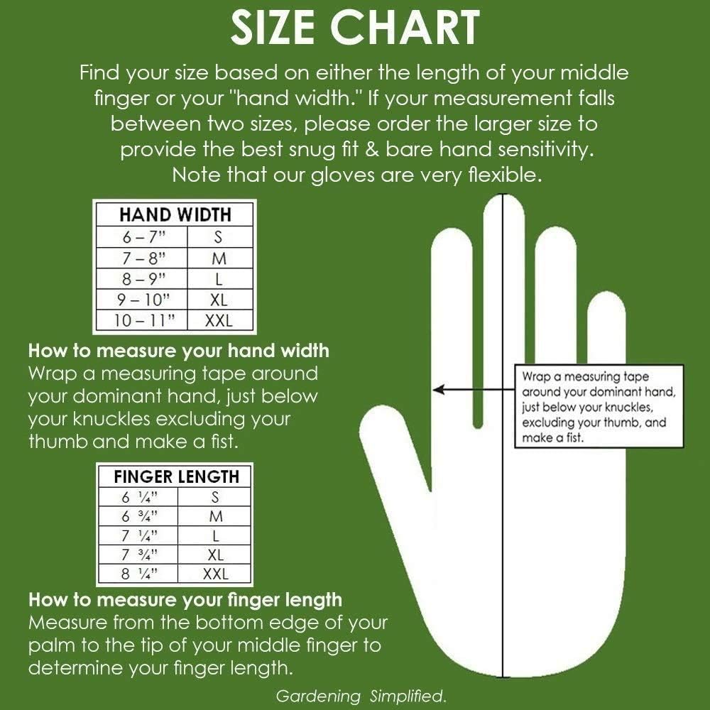 Pine Tree Tools Bamboo Gardening Gloves for Men & Women (Size XL) : Patio, Lawn & Garden