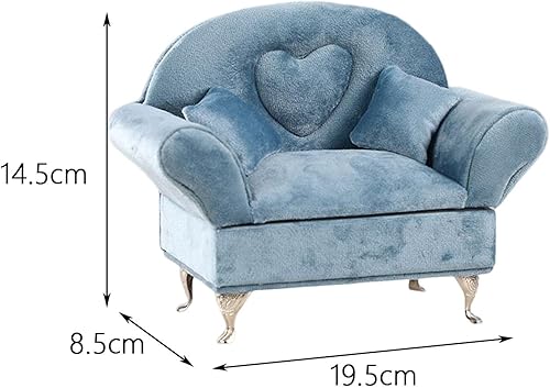 Miniatura 4 de rockible Caja de joyería de moda para sofá cama, muebles de casa de muñecas, caja de joyería para mesita de noche, sala de estar, armario,