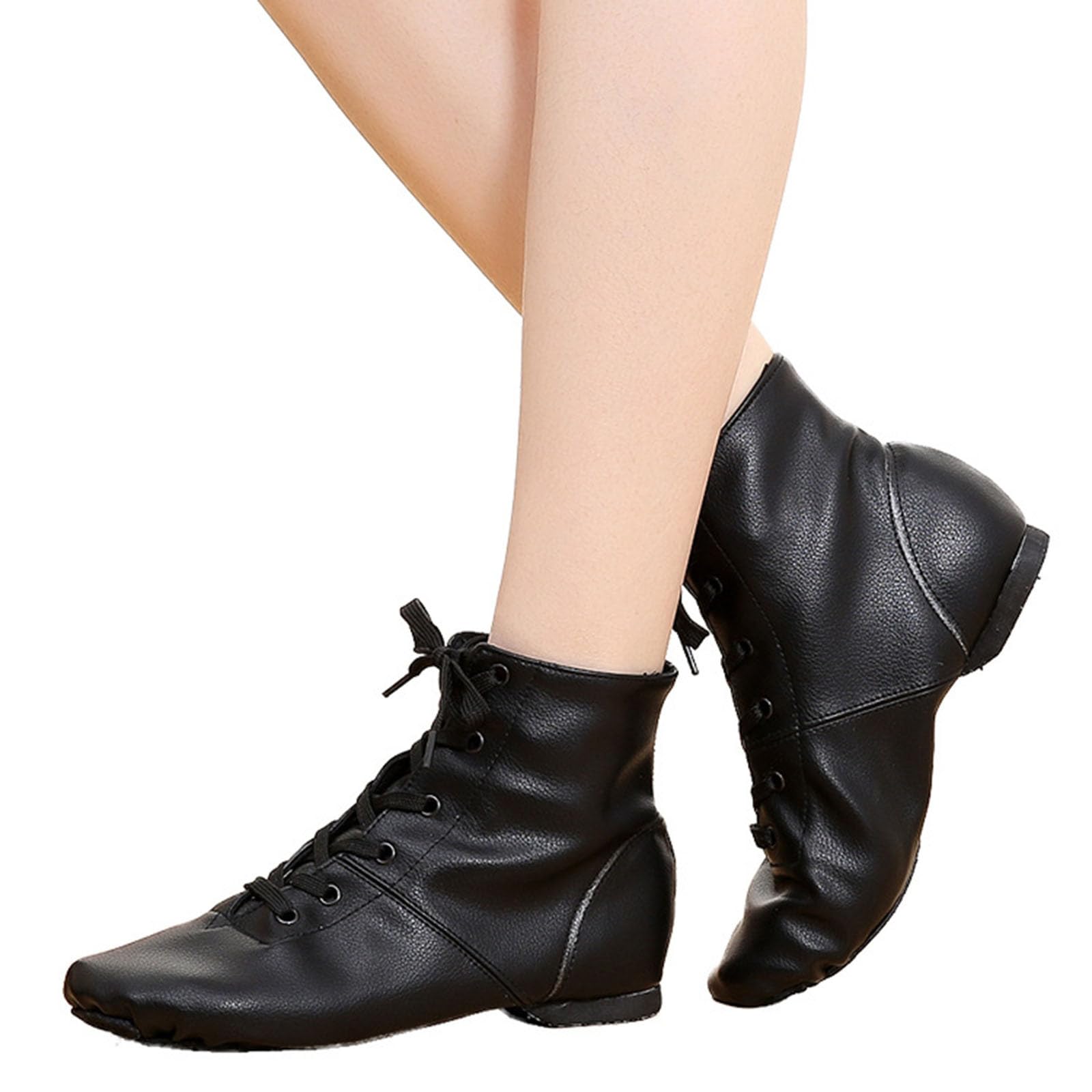 Femmes Hommes Chaussures de Loisirs en Toile Chaussons Jazz Bottes Chaussures de Danse Semelles Souples Chaussures d'exercice Ballet Danse Chaussures Femme Bottines