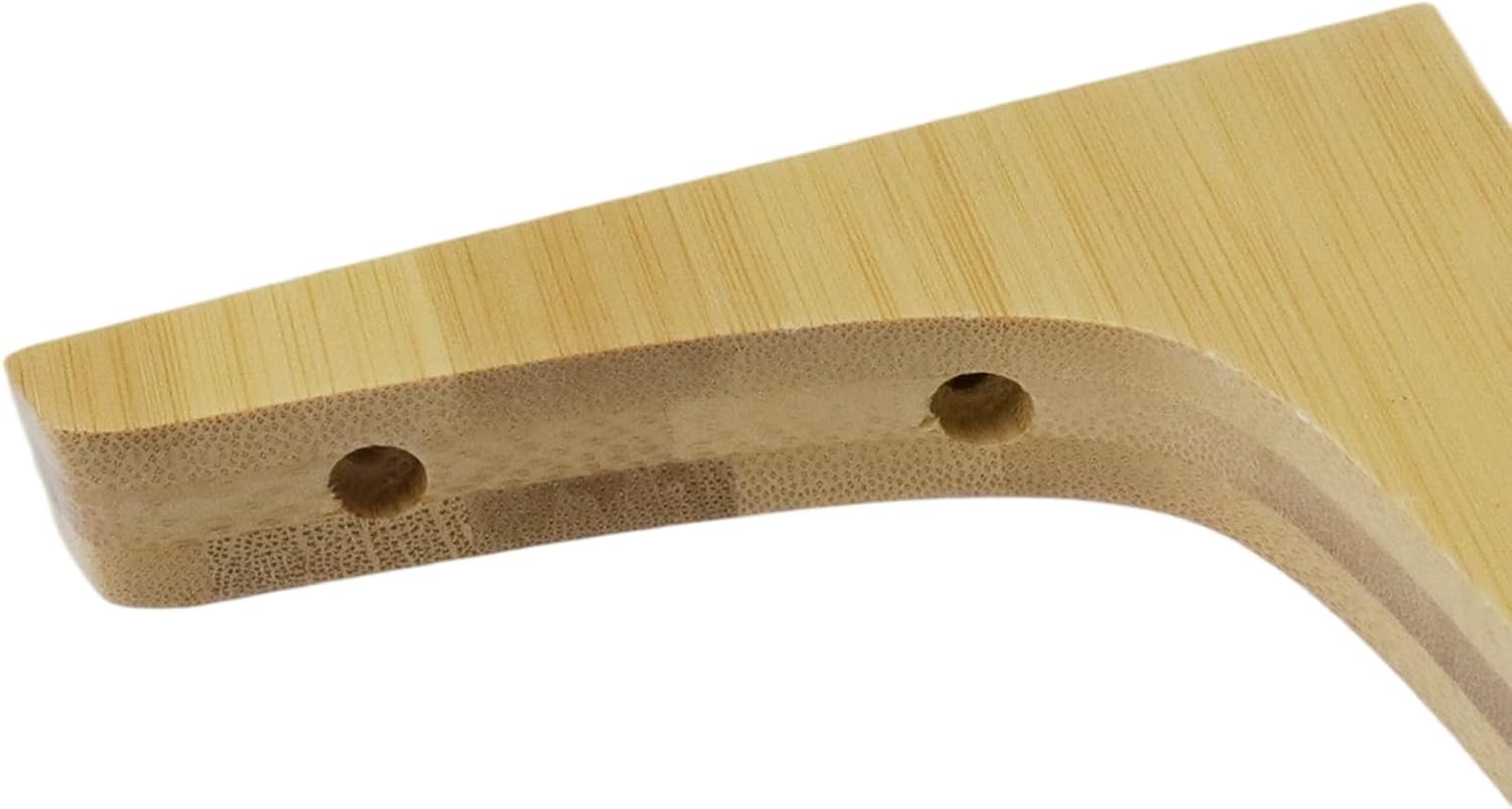 Dnyta 4 Pcs 5.7in Wooden Triangle Brackets with Screws, Wall Mount Wood Shelf Bracket Corbels Decorative for Kitchen Cabinets, Bookshelves, Countertops (5.7"x4.9")