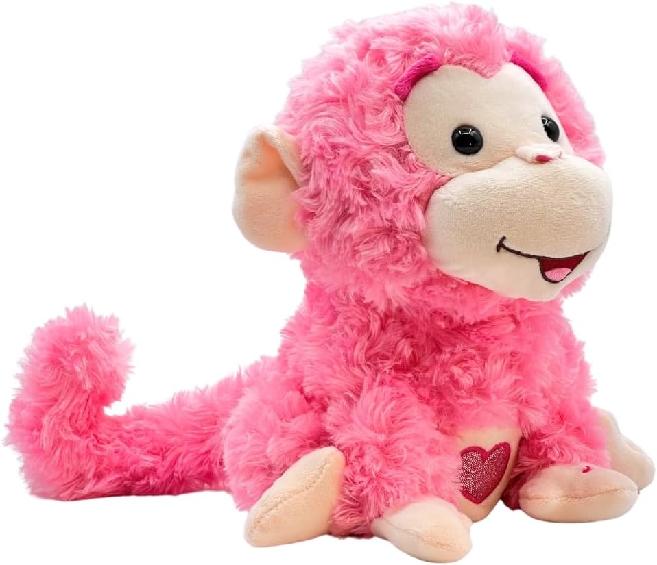 Cuddle Barn Valentines Toy Monkey - Love Me Coco | Animated Plush Twirls and Spins to The Song Love Machine | Romantic Funny Cute Valentine Stuffed Animal | Great Gift for Kids and Adults- 10 Inches