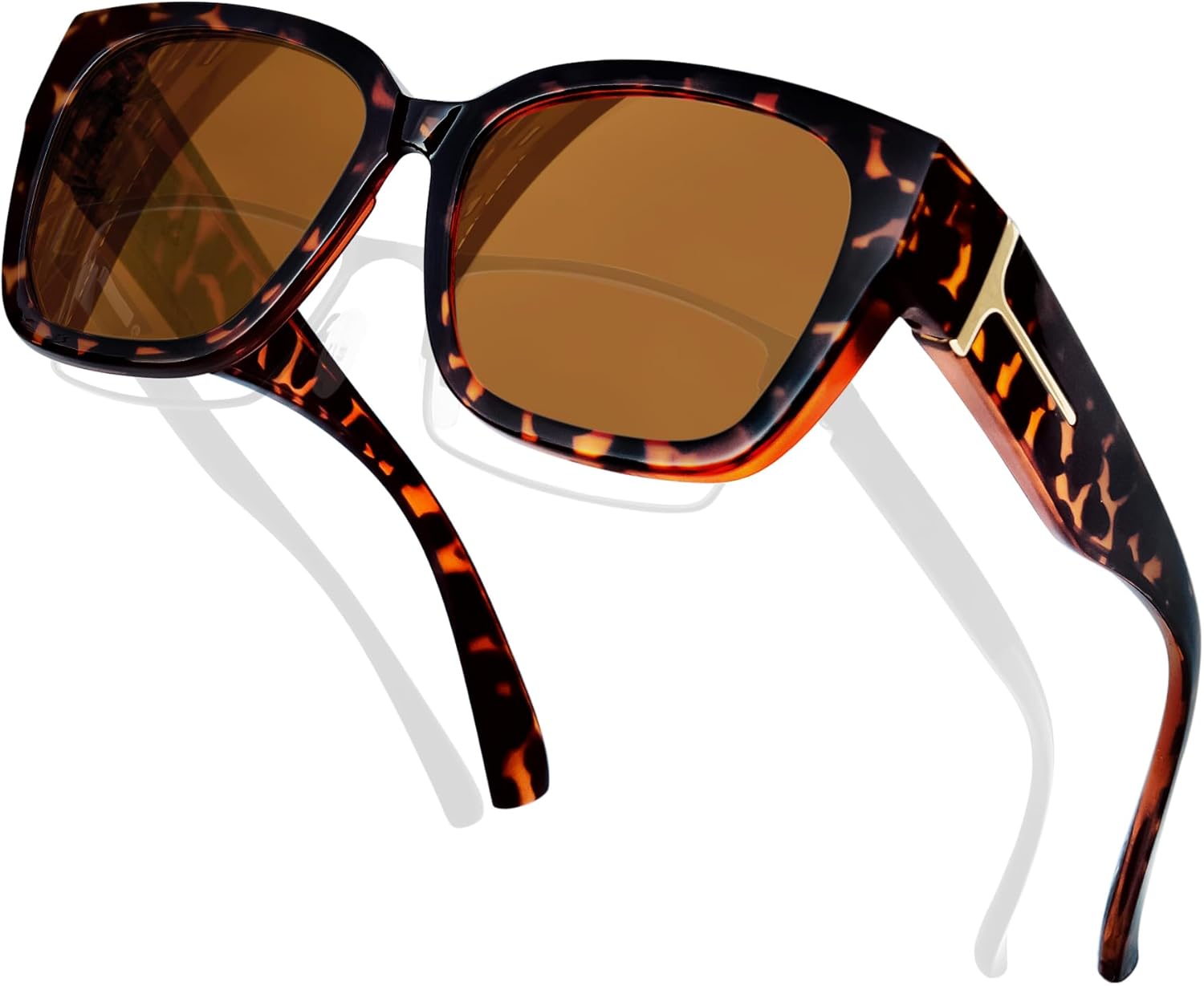 KANASTAL Oversized Over Glasses Sunglasses for Women Men Square Fit Over Polarized Sun Glasses UV400