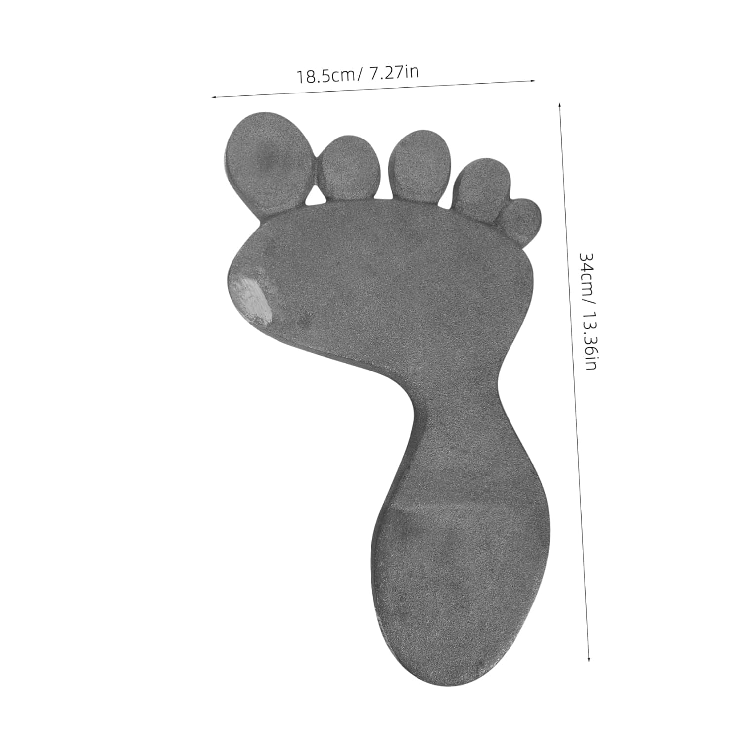 1 Pair Heavy Duty Cast Iron Garden Stepping Stones Decorative Footprint Mats for Outdoor Walkways Lawn Paths and Garden Trails Durable Aesthetic Landscaping